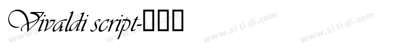 Vivaldi script字体转换
